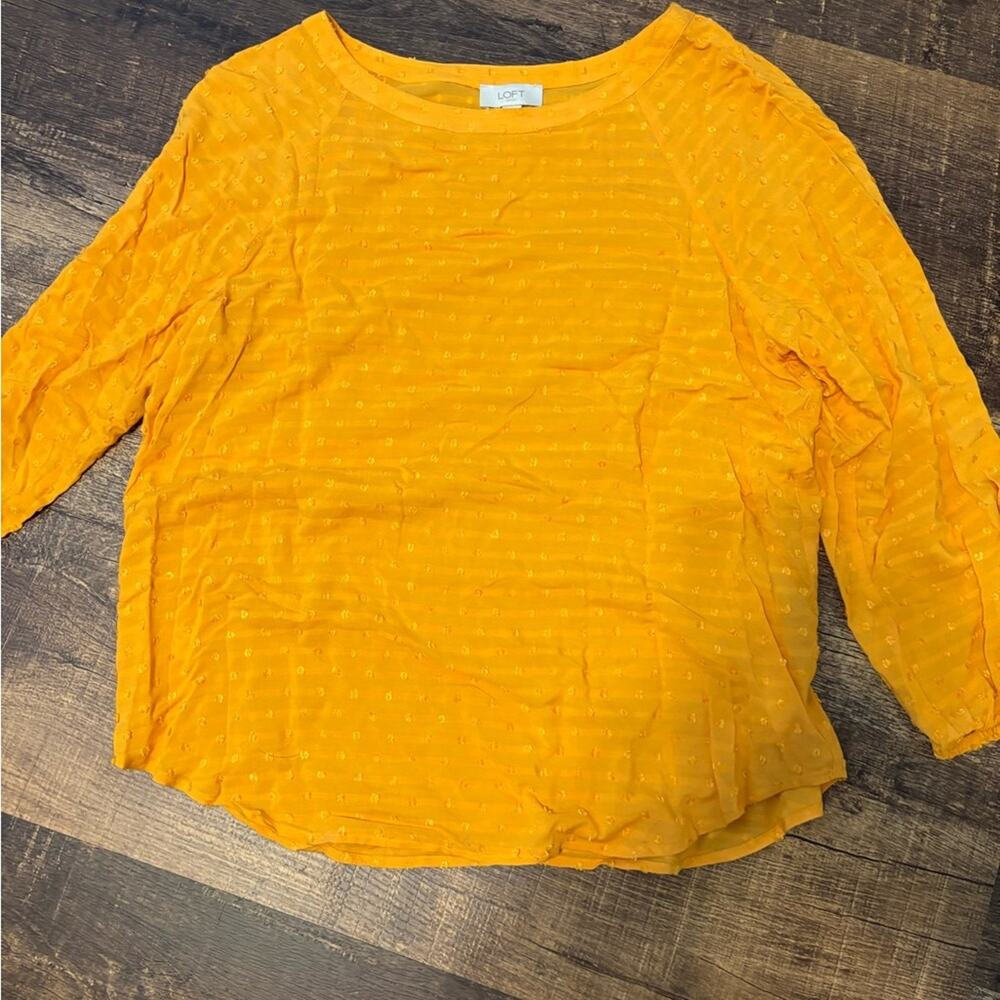 Loft Women's Golden Yellow Top
